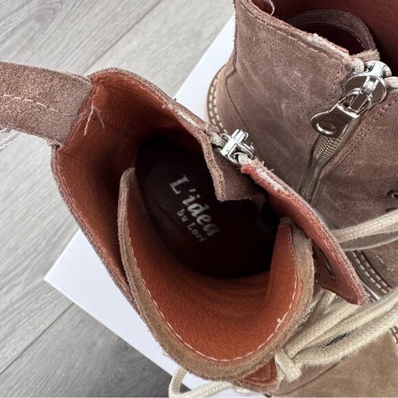 L’Idea by Lori Tan Suede Moto Boots - Picture 6 of 8